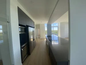 Modern kitchen with island view
